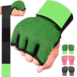 Gants de boxe à enroulement rapide avec rembourrage en gel, tissu respirant, sangle de poignet, équipement d'entraînement, option de taille personnalisée - Product Image 1