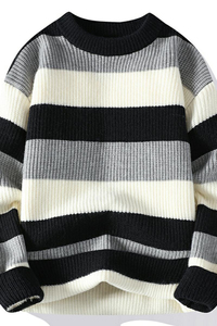 Nouveau pull en tricot pour homme de qualité supérieure, chaud pour l'hiver, avec fermeture éclair, tissu doux et confortable, manches longues, décontracté, élégant, coupe ajustée, tricot classique - Product Image 2