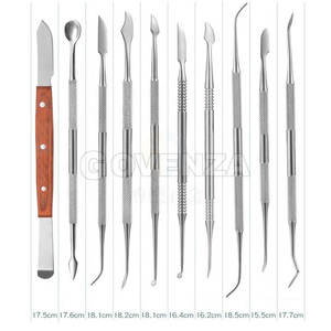 Juego de Instrumentos para Tallar Cera de Laboratorio Dental, 10 Piezas, Acero Inoxidable, Agarre Ergonómico Manual, con Estuche de Almacenamiento para Laboratorio Dental - Product Image 2
