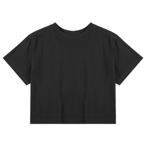เสื้อครอปท็อปผู้หญิงคุณภาพสูง ผ้าฝ้ายพรีเมียม คอกลม แขนสั้น สไตล์ลำลอง สำหรับฤดูร้อน รับทำโลโก้ตามสั่ง OEM ODM - Product Image 3