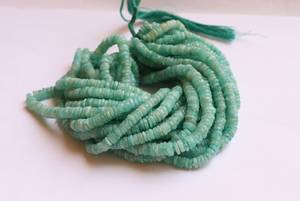 Perles Heishi en Amazonite Naturelle 9-9,5 MM, Perles de Pierre Précieuse Lisses et Polies pour la Fabrication de Bijoux, Fournitures en Gros - Product Image 3