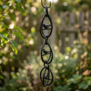 โซ่ตกแต่งรูปนกทรงวงรีสำหรับสวนกลางแจ้ง ใช้เป็นที่ระบายน้ำตกแต่งสวน - Product Image 1