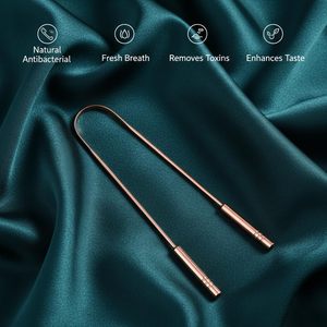 Premium quality handmade pure copper tongue cleaner tongue scraper made in India - Product Image 3