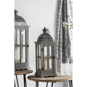 Wooden <b>Hurricane</b> <b>Lantern</b> Holder Decorative Indoor Outdoor Candle Jar for Home Garden Wedding Multiple Sizes Available - Product Image 4