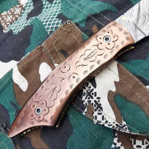 Navajas de Bolsillo Grabadas Personalizadas, Hoja Plegable de Acero, Mini Cuchillos de Caza, Camping, Supervivencia al Aire Libre - Product Image 3