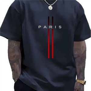 T-shirt décontracté surdimensionné pour homme, col rond, manches courtes, 100% coton, 200 g/m², impression personnalisée, écologique, respirant, séchage rapide - Product Image 6