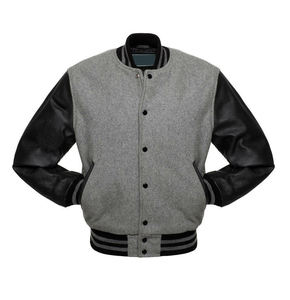 Custom Luxury High Quality College Baseball Jacket For <b>Men</b> Woolen Body With Leather Sleeve Letterman Varsity Jacket for <b>Men</b> - Product Image 2