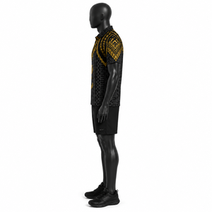 Polo Homme Décontracté à Manches Courtes Imprimé Tribal Polynésien, Nouvelle Collection 2026, Vente en Gros Direct Usine, OEM ODM Personnalisé - Product Image 2