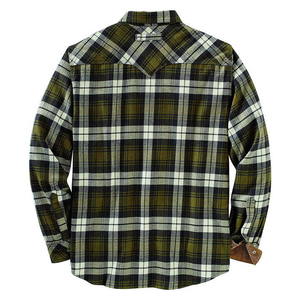 Camisas de Franela para Hombre, Invierno, Sólidas, Ecológicas, Transpirables, Antiarrugas, Gruesas, Manga Larga, Rojas, Poliéster/Algodón, Personalizadas, Venta al Por Mayor - Product Image 6