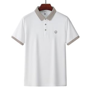 Polo para Hombre con Cuello Multicolor, Polo de Manga Corta Holgado para Hombre, Polo de Moda 2025 - Product Image 4