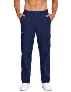 Pantalon cargo pour homme OEM, décontracté, multi-poches, grande taille, pantalon d'extérieur pour homme, pantalon droit d'hiver - Product Image 2