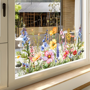 Pegatinas de Pared de PVC Electrostáticas con Diseño de Jirafa Estilo Nórdico, Decoración Ecológica para el Hogar, para Balcón y Sala de Estar - Product Image 3