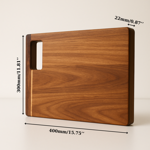 Planche à découper en bois d'acacia personnalisée avec plateau de service, planche à découper en bois massif, fabricant OEM - Product Image 1