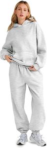 Conjunto de Sudadera con Capucha Oversize y Pantalones de Chándal de Forro Polar Premium para Mujer, Conjunto Deportivo de Sudadera con Capucha y Pantalones de Chándal para Mujer - Product Image 2