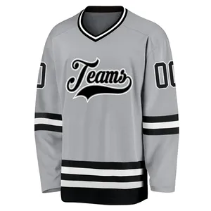 Camiseta de Hockey sobre Hielo Personalizada, Tejido Transpirable de Secado Rápido, Uniforme Profesional para Equipo, Ropa Deportiva con Impresión por Sublimación - Product Image 4