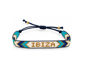 Ibiza Beaded Bracelet Bohemian Style <b>Letter</b> Design Multicolor <b>Acrylic</b> Resin Unisex Jewelry - Product Image 1