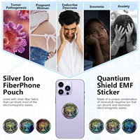Autocollant anti-radiation EMF Quantum Shield pour neutraliser les radiations des téléphones portables, autocollant anti-radiation EMF 5G pour téléphone mobile