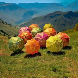 ร่มแต่งงานอินเดียปักลายแบบราชสถาน ขายส่งสุดฮิต ตกแต่งงานแต่งงาน งานฮาลดี เมเฮนดี และตกแต่งโรงแรม - Product Image 1