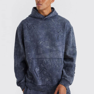 Puff Print Heavyweight Summer Breathable Sweatsuit <b>Mens</b> Custom Logo <b>Flare</b> Tracksuit Cotton Raw Hem Flared Pants Tracksuit - Product Image 6