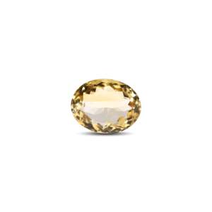 Natural Citrine Loose Gemstone 9 Carat Certified Cat's Eye Yellow Excellent Diamond Cut - Product Image 1