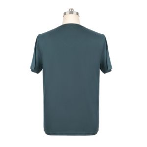 Tissu en jersey 100 % coton écologique, séchage rapide, respirant, col rond, pour hommes, décontracté, vente en gros pour expédition mondiale - Product Image 2