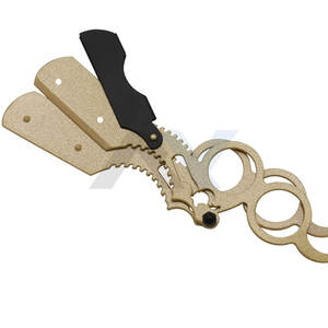 Lame de rasoir droite professionnelle pour hommes, rasoir à anneau, rasoirs shavette classiques, outil de rasage manuel - Product Image 3