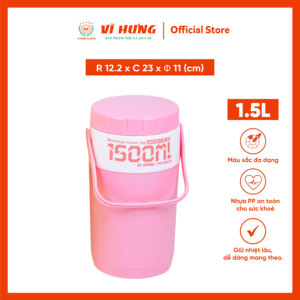 1.5L Plastic Insulated Water Jug Portable Beverage <b>Cooler</b> with Lid & Handle Durable PP <b>Drink</b> Container for Outdoor Travel - Product Image 2