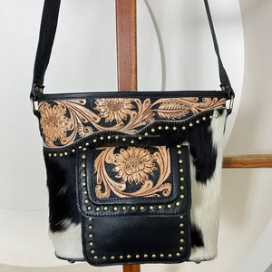 Sacs à bandoulière en cuir de vachette vintage faits à la main en gros pour femmes, sacs à main de luxe de haute qualité - Product Image 4