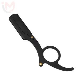 Rasoir de sécurité classique en acier inoxydable de haute qualité avec poignée ergonomique, lame unique remplaçable pour le rasage du visage, des sourcils et de la barbe - Product Image 5