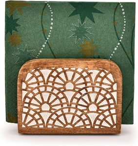 Napkin <b>Holders</b> Mango Wood Tabletop Freestanding <b>Tissue</b> Dispenser Wooden Napkin <b>Holder</b> Dispenser For Tables <b>Kitchen</b> Office Home - Product Image 4