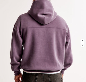 Sudadera con capucha extragrande de algodón pesado teñido, de corte holgado y hombros caídos, de forro polar de alta calidad, personalizada al por mayor - Product Image 4