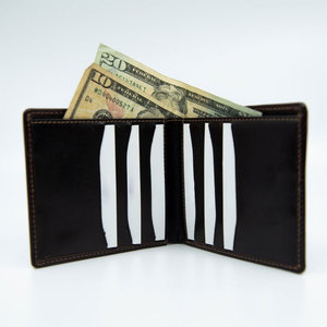 Portefeuille en cuir de vachette haut de gamme pour homme, portefeuille fin à rabat en cuir à poils, portefeuille fait main, qualité cuir premium - Product Image 4