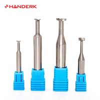 HANDERK, venta en Stock, brocas de enrutador con ranura en T, fresa de extremo de ranura en T de carburo sólido para herramienta de fresado CNC