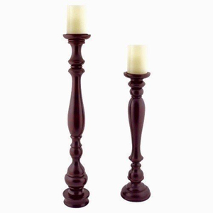 Neem Wood Tapered Candlestick Holder <b>Set</b> for Home Decoration Handmade Natural Finish Customized <b>Candle</b> Taper - Product Image 4
