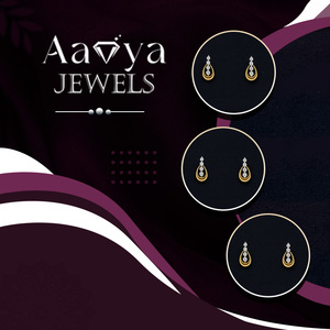 Pendientes de Diamantes Cultivados en Laboratorio con Corte Brillante, Oro Sólido de 9K, Certificación HRD de Lujo, para Aniversario, Compromiso, Boda, Regalo, Estilo Indio - Product Image 3