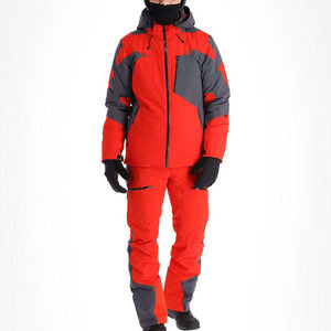 Ensemble de ski 2 pièces pour homme, imperméable, coupe-vent, isolé, avec capuche, veste et pantalon de ski, vêtements de snowboard pour l'hiver - Product Image 1