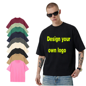 เสื้อยืดทรงบ็อกซี่ผู้ชายสั่งทำขายส่ง โลโก้สั่งทำ ผ้าฝ้าย 230GSM เสื้อยืดผู้ชายเนื้อหนา ทรงโอเวอร์ไซส์ สำหรับออกกำลังกาย สตรีทแวร์ - Product Image 1