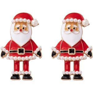 Lindos pendientes de cristal de Papá Noel para mujer, regalo de joyería perfecto para Navidad - Product Image 1