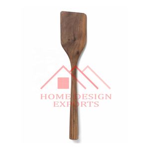 2025 Couverts de service à salade en bois de manguier naturel écologique et en bois d'acacia à vendre ensemble de spatules en bois pour Table à dîner - Product Image 4