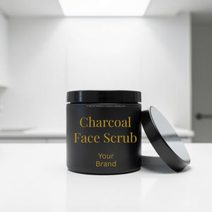 Exfoliante Facial de Carbón con Té Verde Orgánico, AHA, Aclarante, Limpieza Profunda de Poros, Control de Grasa, Eliminación de Puntos Negros, Piel Suave y Luminosa, Detox - Product Image 1