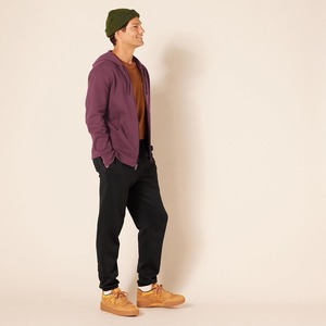 Sweat-shirt à capuche zippé pour homme, coupe classique, couleur unie, en polaire, veste décontractée avec poches, pour l'automne - Product Image 6