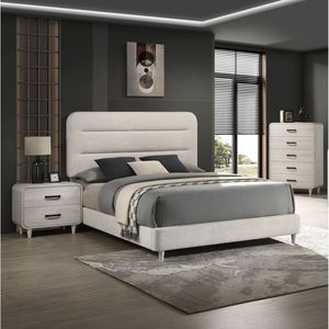 Comodino in Legno Massello Stile Contemporaneo con Finitura Bianca Unica e Due Cassetti, Arredamento Camera da Letto - Product Image 4