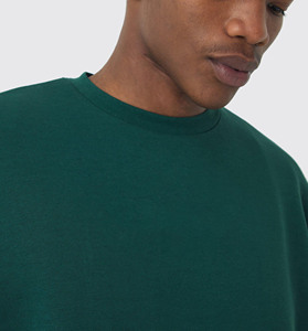 Sudadera con capucha de invierno para hombre, de poliéster/algodón, forro polar, transpirable, con logotipo personalizado bordado, color sólido, cuello redondo. - Product Image 6