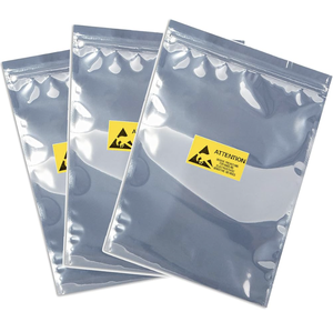 Sacs à fermeture éclair antistatiques imperméables en PE LDPE pour appareils photo et électroniques sensibles, emballage de protection SYSTECH - Product Image 5