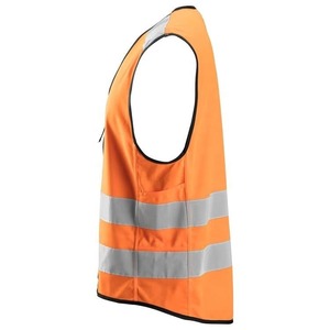 Vêtements de travail, gilet de sécurité pour la pêche en plein air, ANSI Classe 1, EN ISO 20471 Classe 1, imperméable, fluorescent, haute visibilité, poches réfléchissantes - Product Image 4