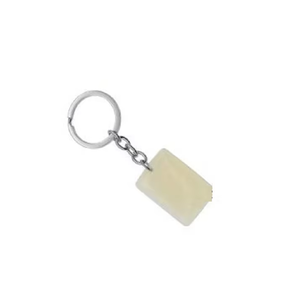 Porte-clés en cristal de haute qualité, opalite rectangulaire, pierre naturelle, cadeaux pour femmes, grossiste en porte-clés - Product Image 5