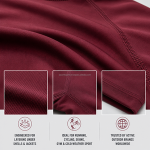 <b>Men</b> <b>Compression</b> <b>Shirt</b> OEM Custom Tight Fit Base Layer Training Top Quick Dry Breathable Anti-Bacterial Eco-Friendly - Product Image 4