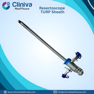 Stainless Steel Cliniva <b>Resectoscope</b> TURP Inner Outer 24fr Sheath Manual High Quality Reusable Class II Surgical Instruments - Product Image 1