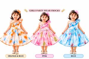Vestido de gasa con un solo hombro para niñas pequeñas, estampado floral, con volantes, línea A, vestido de fiesta de verano, de 9 a 18 meses - Product Image 5
