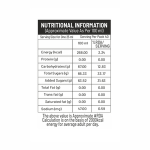 Sirop de Grenadine 1L, Sirop de qualité supérieure à la saveur grenade pour les cocktails - Product Image 3